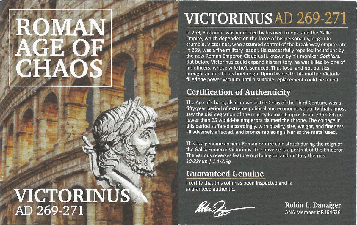 Victorinus BI Double-Denarius AD 269-271 NGC CH-XF Ancient Roman Coin — image 2