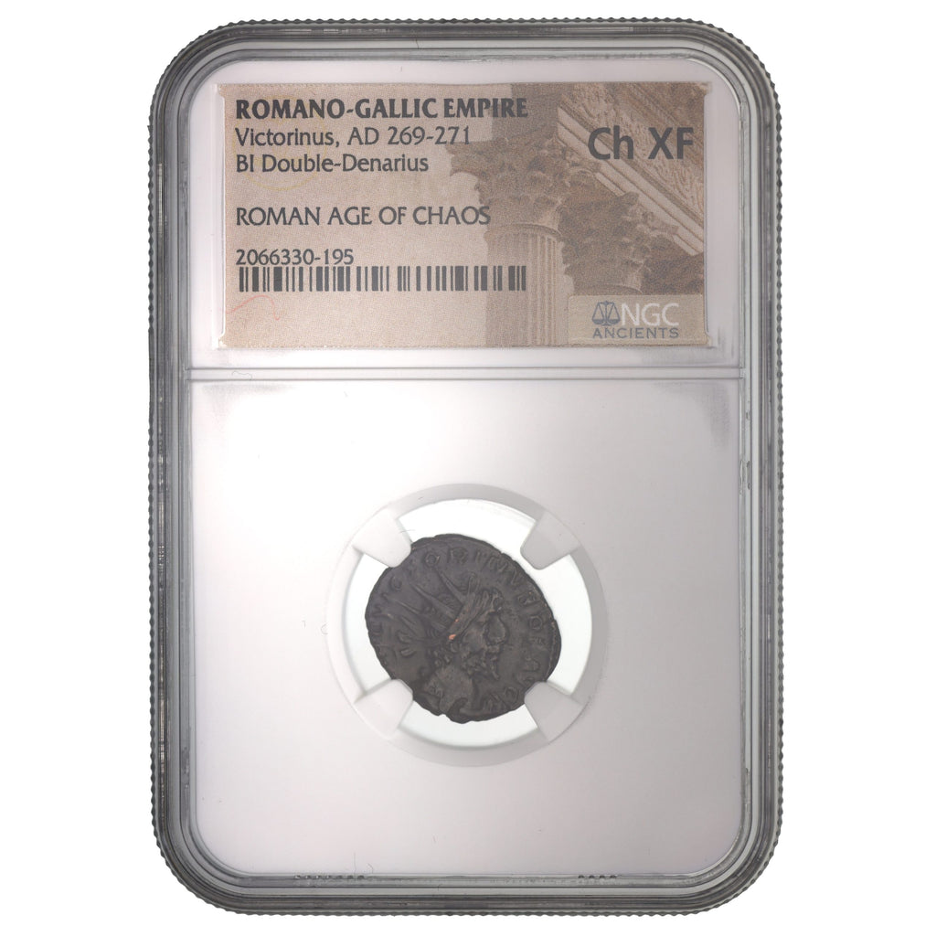 Victorinus BI Double-Denarius AD 269-271 NGC CH-XF Ancient Roman Coin
