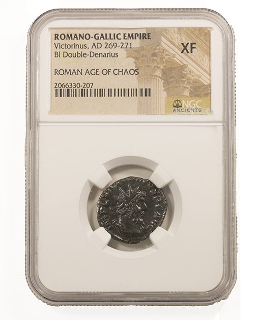 Victorinus BI Double-Denarius AD 269-271 NGC XF Ancient Roman Coin