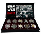 Victory in Europe Day, 1945-2025-80th Anniversary / 10 Coin Boxed Collection