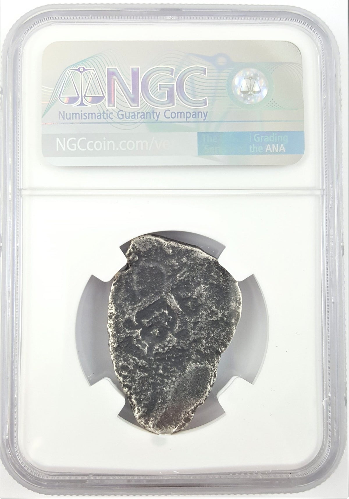 Philip V 8 Reales Sea-Salvaged Fragment 1735 Vliegenthart Shipwreck NGC Genuine