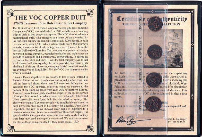 VOC Dutch East Indies Co. Copper Duits Album - image 2