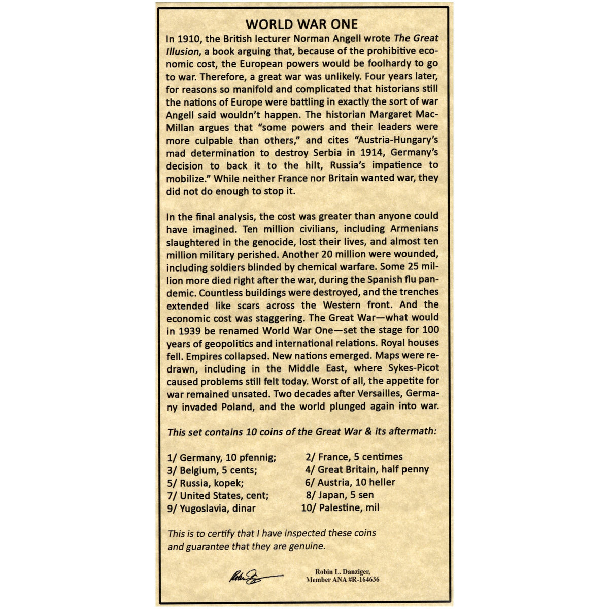 World War One and the Map of the Modern World (10 Coin Set) - image 7