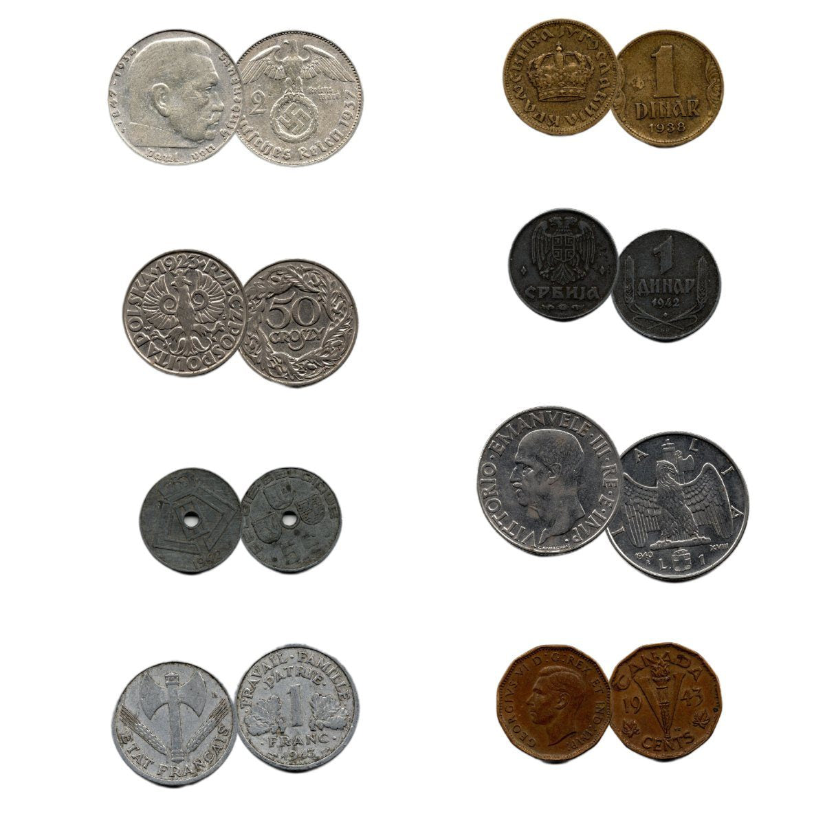 Triumph & Tragedy Box: The Second World War European Theater (WWII) (Eight-Coin - image 2