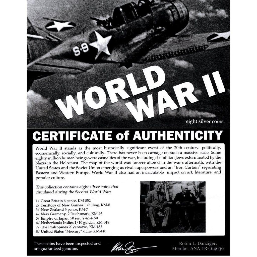 World War II: A Set of Eight Silver Coins - image 3