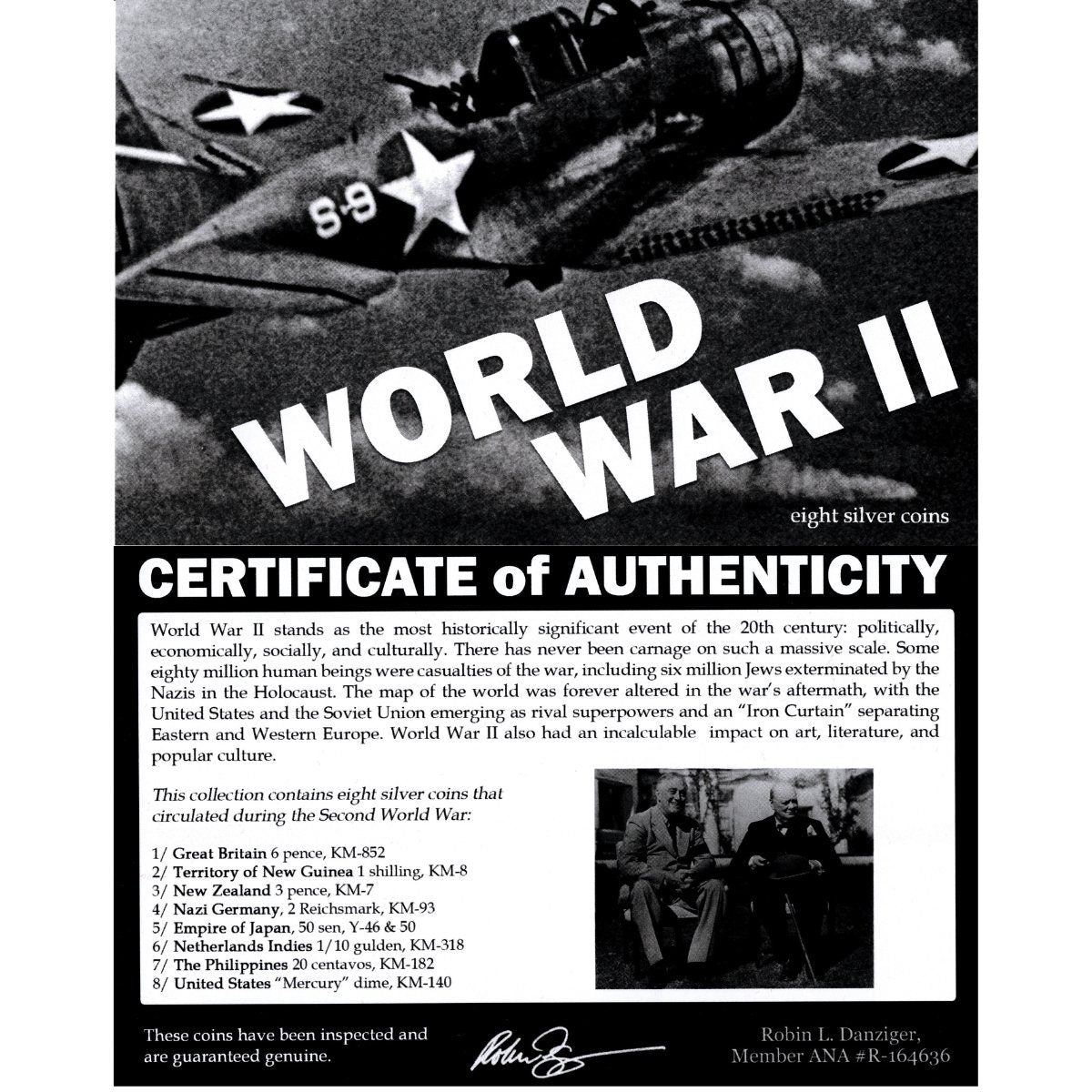World War II: A Set of Eight Silver Coins - image 3