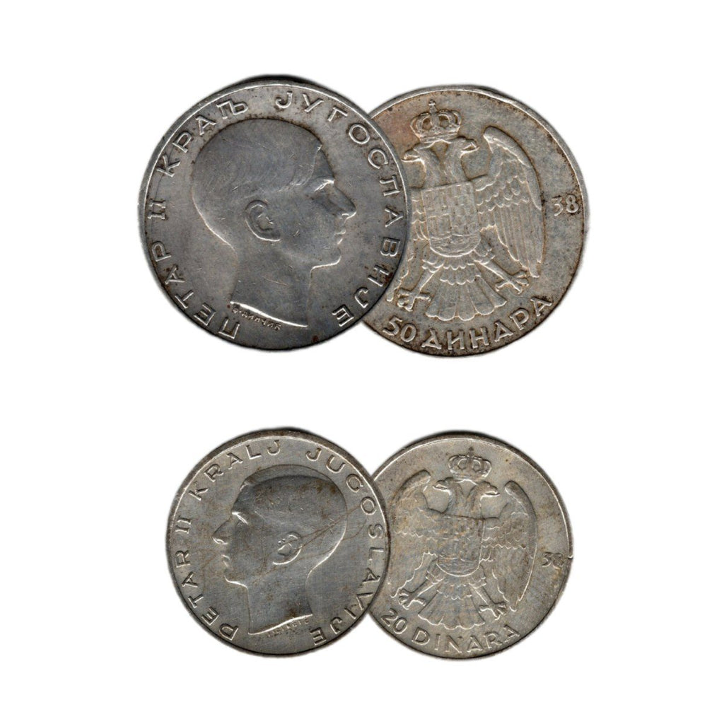 Child King Who Saved the Wold: Yugoslavia’s Peter II Box of 2 Silver Coins - image 2