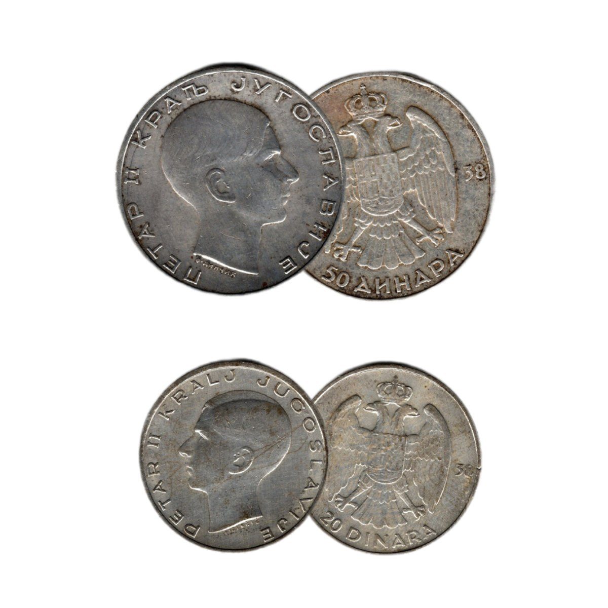 Child King Who Saved the Wold: Yugoslavia’s Peter II Box of 2 Silver Coins - image 2